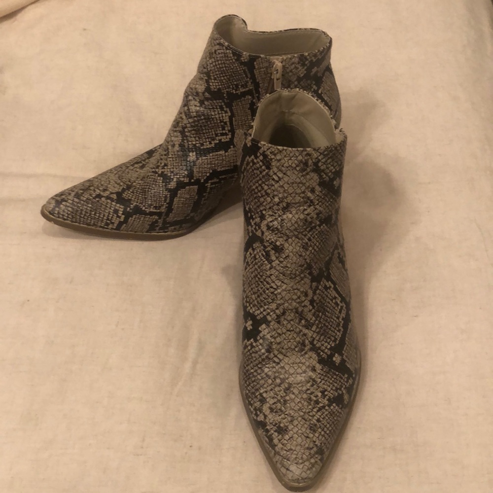 Snakeskin Booties - image 1